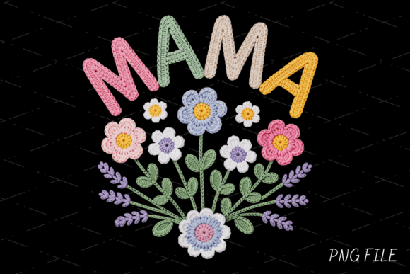 Download Pastel Crochet Mama Shirt PNG - Premium Resources