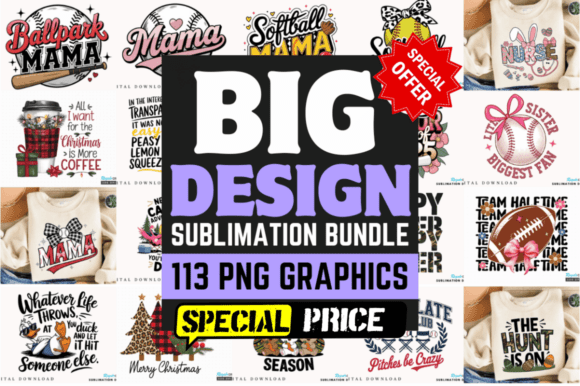 Download Big Sublimation T-Shirt Design Bundle - Premium Resources