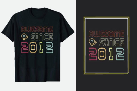 Download Awesome Since 2012 Vintage Tshirts - Vintage tshirts Collection